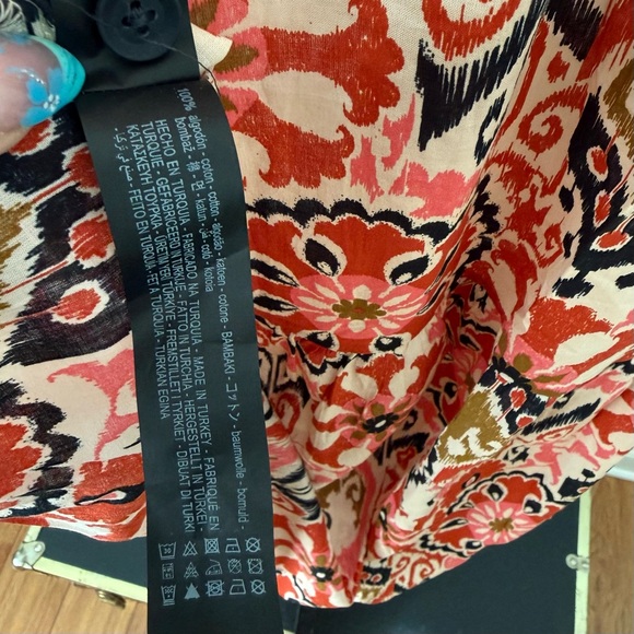 ✨ ZARA The Alessi Dress Bold Floral Maxi NWT Size L ✨ - Picture 13 of 13